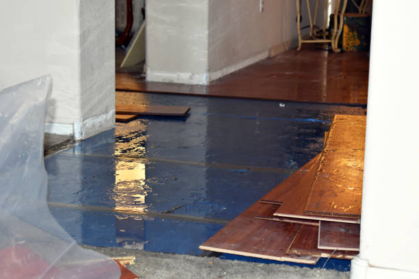 Professional Sewage Cleanup technician working in Houlton, WI